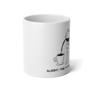 Funny Jumbo Coffee Mug, 20oz, Gift for Coffee Lovers, Funny Quirky Mug, Large Caffeine Hub, Home Office Essential