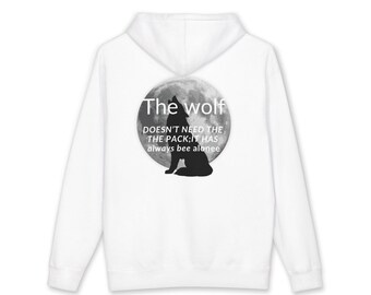 Lone Wolf Hoodie Sweatshirt - Etsy
