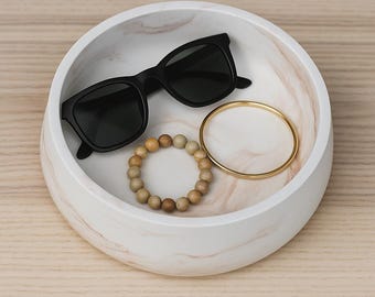 Handmade Terracotta Marble Decorative Bowl