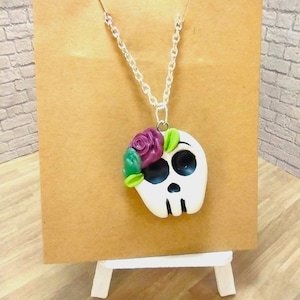 Floral Skeleton Necklace