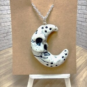 Skeleton Moon Necklace