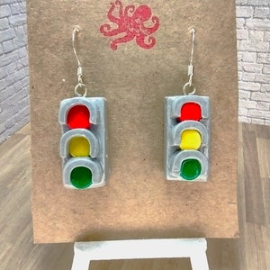 Traffic Light Earrings