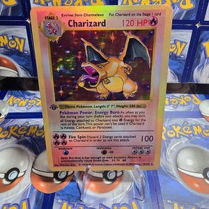 Pokémon TCG 1:a upplagan Team Rocket Charizard Blastoise Venusaur Lugia Mew Umbreon Eeveelution Vmax Replika Kort Högkvalitativa Holografiska Charizard 1st
