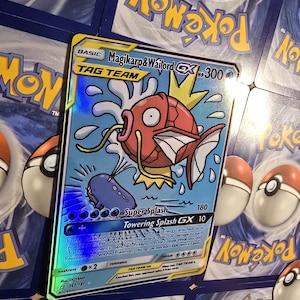 Réplica de cartas holográficas de alta calidad de Pokémon TCG V Vmax EX Charizard Lugia Giratina Rayquaza Dragonite Pikachu Magikarp Flareon