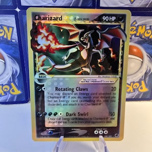 Cartas holográficas de alta calidad de la serie 151 Plasma Storm de Charizard de Pokémon TCG: Vmax EX V E