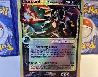 Charizard Holographic Replica Card, High Quality Display
