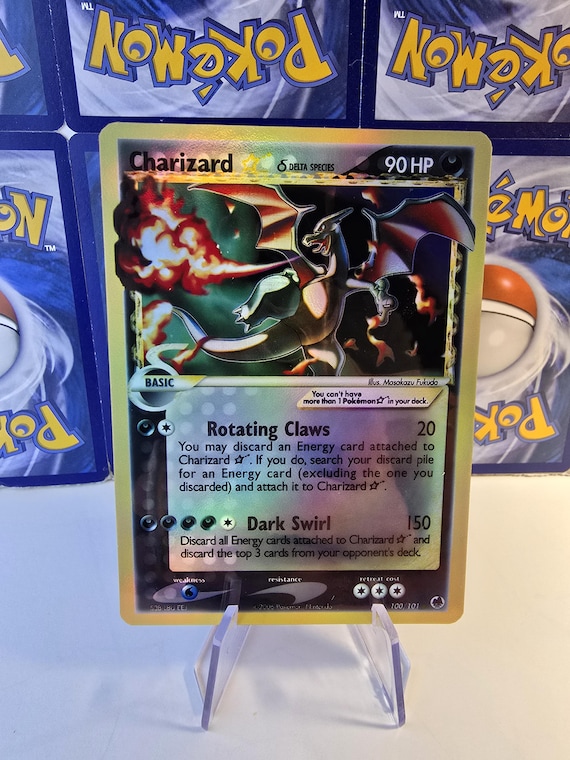 Charizard Holographic Replica Card, High Quality Display - Etsy