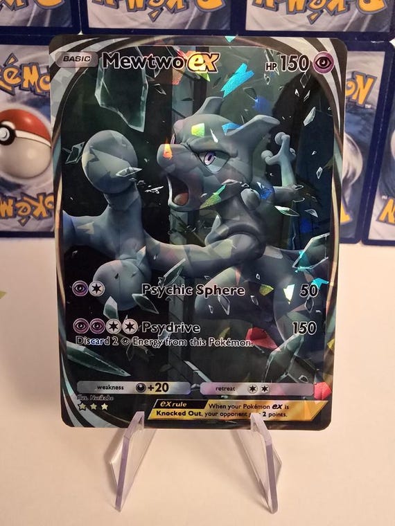 ミュウツー ex ポケモンカード レプリカ プロキシカード、ドロップ