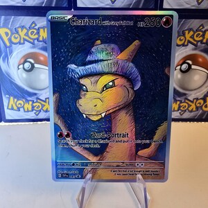 Pokemon TCG grijze vilten hoed Charizard Gengar Lugia-ruilkaarten Holografische hoogwaardige replicakaarten