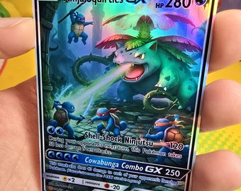 Custom Pokemon Cards - Charizard, Gengar, Pikachu, Ninja Squirtles