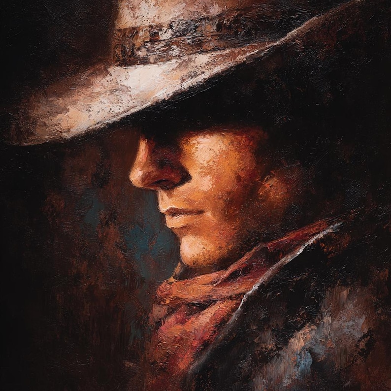 cowboy-portrait-painting-western-wall-art-etsy