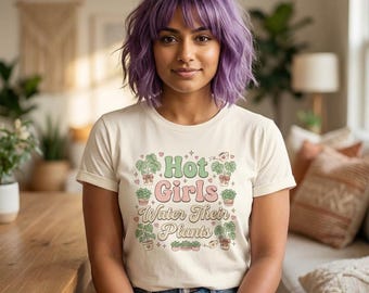 Camiseta de plantas acuáticas para chicas atractivas, amante de la botánica, camiseta para mamás de plantas