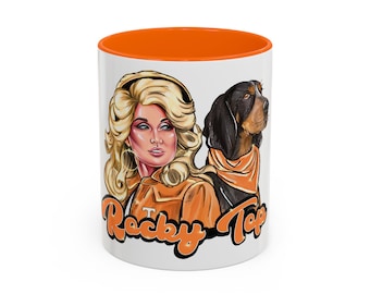 Taza de café Rocky Top Dog Lover, divertida taza para mascotas, regalo para dueños de perros, fanáticos de Tennessee, taza de café única, decoración del hogar