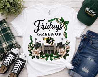 Fridays in Greenup PNG, Greenup County Football PNG, Musketeers Game Day Shirt Design, School Spirit Sublimation, Digital Download