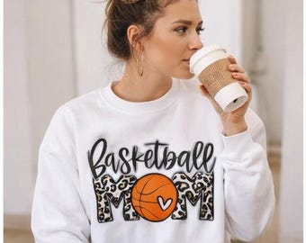 Sudadera con estampado de guepardo para mamá de baloncesto, top deportivo con estampado animal