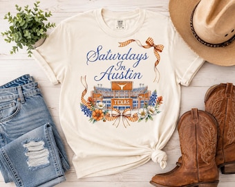 Saturdays in Austin Stadium PNG | Texas Football Game Day Design (Digital Download)