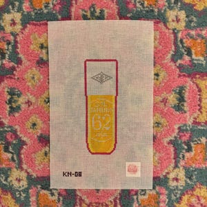 Perfume Bottle Canvas | Hand painted needlepoint canvas, made to order, CANVAS ONLY
