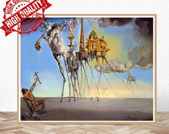 サルバドール・ダリ『聖アントニウスの誘惑』複製キャンバスボックス