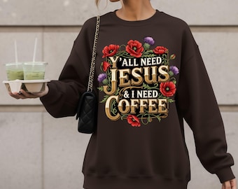Y'all Need Jesus PNG, Funny Christian Sublimation Design (Digital Download)