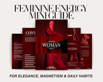Círculo de la Mujer Atemporal / Miniguía de Energía Femenina para la Elegancia, el Magnetismo y los Hábitos Diarios (Descarga Digital)