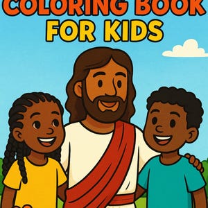 Christian Coloring Book for Children | Inspirational Bible Verses & Faith Activities