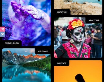 ブレイクダンスビルダーのためのトラベラーズブログフルウェブサイトテンプレート
