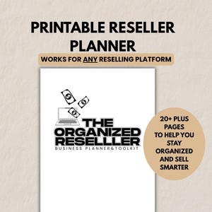 Reseller Planner Printable Bundle Reselling Toolkit for eBay Poshmark Mercari Digital Download PDF Small Business Organizer Online Seller
