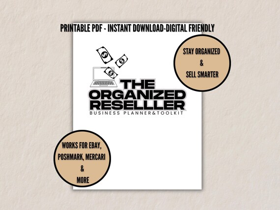 Reseller Planner Printable Bundle Reselling Toolkit for eBay Poshmark Mercari Digital Download PDF Small Business Organizer Online Seller