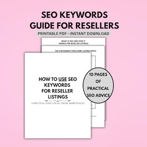 Reseller SEO Guide | How to Use Keywords for Etsy eBay Poshmark Mercari Depop Listings | Listing Optimization Guide