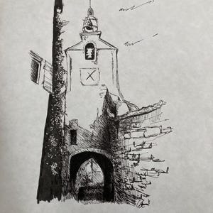 Disegno ad inchiostro su carta