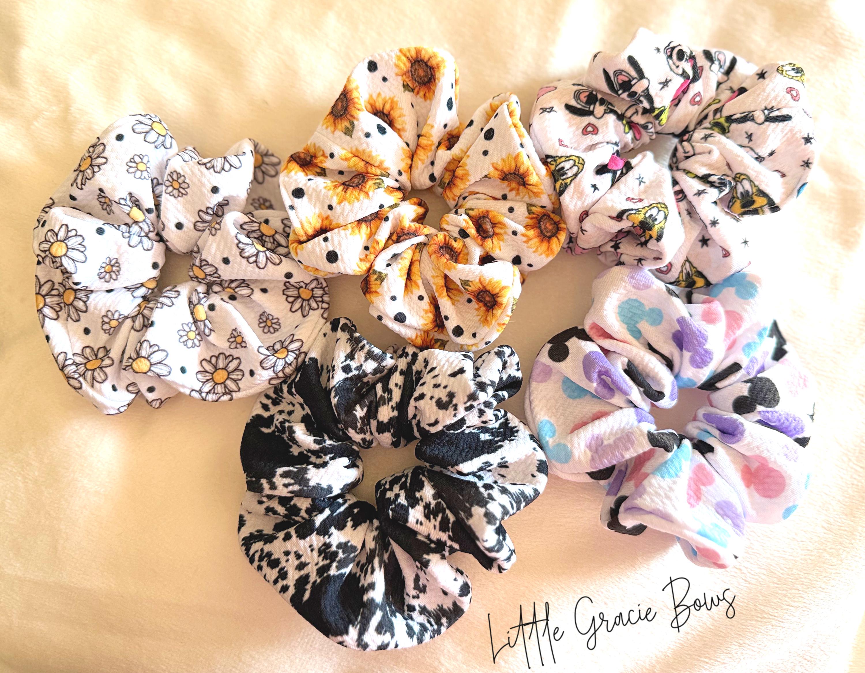 ?Random Assorted 80 Hair Tie Scrunchies Mixed Lot Amazon.com : AUEAR, 8 Pack Neon Scrunchies, 80s Hair  main image 4