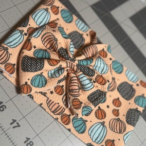 Fall Headwrap | Pumpkin Headwrap | Fall Bows | Baby Bow | Pumpkin Bow
