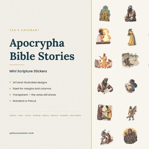 Mini Bibel Aufkleber - Apocrypha Schrift Aufkleber