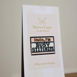 Busy Stitching Needle Minder