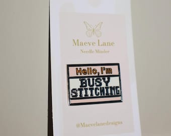 Busy Stitching Needle Minder