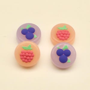 Cute Raspberry Thumb Grip Caps For Switch / Switch Lite / Switch OLED - Joy-con Silicone Cover - Joystick Caps - Switch Accessories
