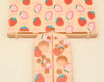 Cute Strawberry Case Switch Case -  Cute Switch Carrying Case  - Switch Protective Case - Switch Accessories