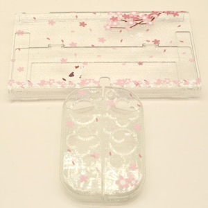 Cute Sakura Case Switch Case -  Cute Switch Carrying Case  - Switch Protective Case - Switch Accessories
