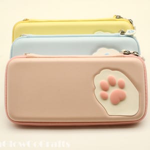 Cute Cat Paw Switch / Switch Lite / Switch OLED Case -  Cute Cat Switch Carrying Case  - Switch / Switch OLED Accessories