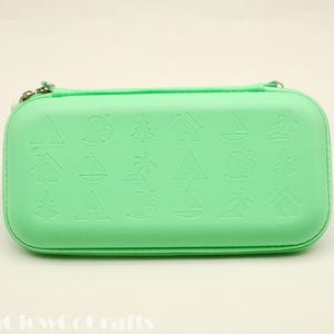 Green Cute Carrying Case Switch / Switch Lite / Switch OLED Case -  Cute Switch Carrying Case  - Switch / Switch OLED Accessories