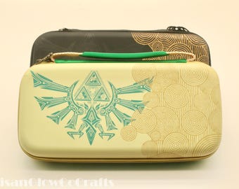 Black & Yellow Carrying Case Switch / Switch OLED Case -  Cute Switch Carrying Case  - Switch / Switch OLED Accessories