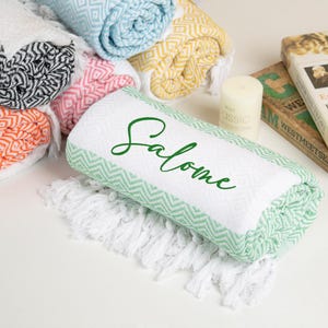 Personalized Beach Towel Gift,Custom Women Beach Gifts,Bridesmaid Gift,Bachelorette Party Favor,Wedding Gifts,Bride Gift,Turkish Beach Towel