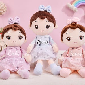Personalized Doll,Baby’s First Doll,Custom Name Doll,1st Birthday Gift,Baby Shower,Rag doll Gift For Baby Girl,Nursery Decor,Gift For Baby