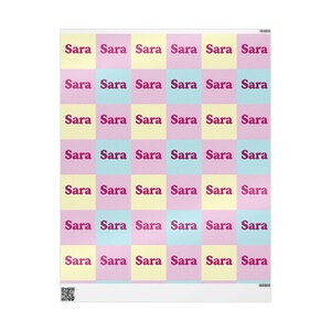 Wrapping Paper for Gifts, Custom Name Gift Wrap, Unique Birthday Wrapping, Holiday Wrapping Paper, Special Occasion Wrap, personalize