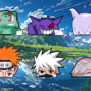 Anime sticker peeker | Car decal | laptop decal | Peeker | Sticker