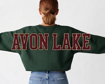 Avon Lake Football PNG, SVG & PDF | Oversized 2 Color Football Shirt Design | Sports Team | Digital Download