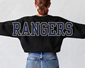 Rangers Football PNG, SVG & PDF | Oversized 2 Color Football Shirt Design | Sports Team | Digital Download