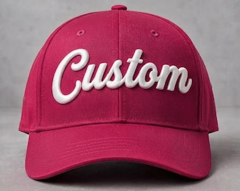 Custom 3D Puff Embroidery Digitizing for Hat | Personalized Text Machine Files