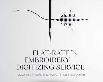 Custom Embroidery Digitizing, Convert Logo or Image into DST, Pes, Jef, Exp, Vp3 Files