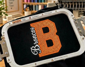 Broncos Knockout Applique Embroidery Design File - 3 Sizes | Machine Embroidery Files (Digital Download)